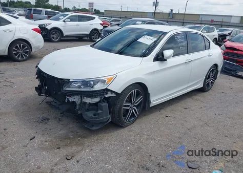 2016 Honda Accord Sport из США, поврежденный, VIN 1HGCR2F6XGA075787